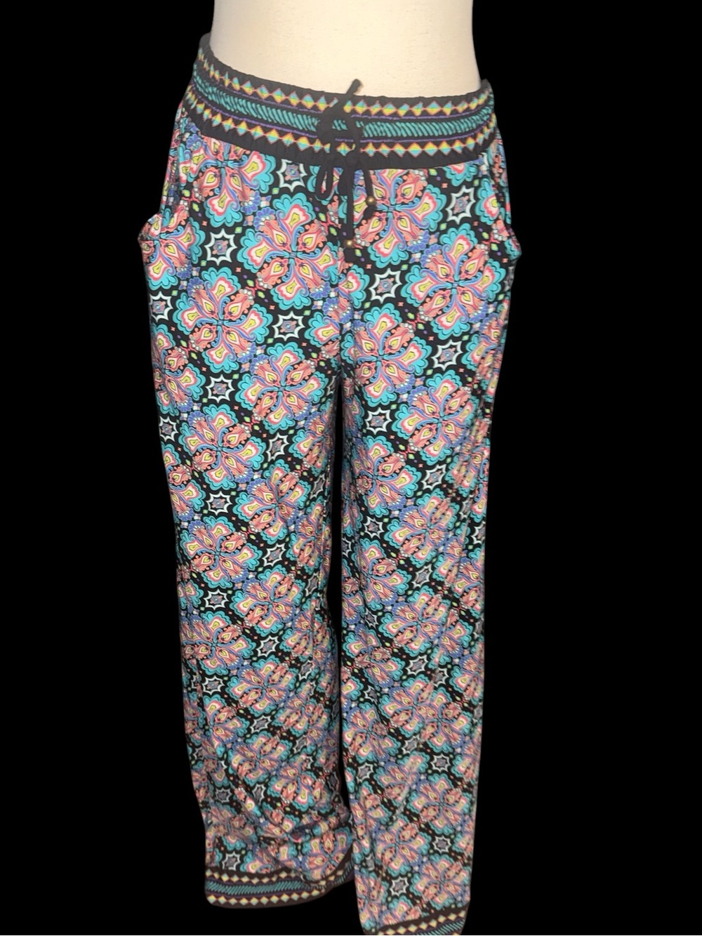 Nanette Lenore Swim cover up colorful pants medium